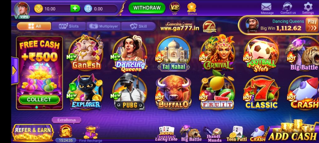 GANESHA GAME APK DOWNLOAD & FREE SPIN 777 & GET RS.750 UNLOCK YOUR BONUS-FREE SLOTS 777 1