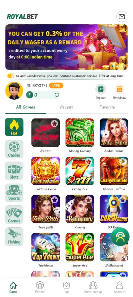 ROYAL BET GAME APK DOWNLOAD & GET RS.1,OOO UNLOCK YOUR BONUS-NEW SLOTS 777 1